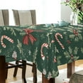 thumbnail image 5 of Yayeee Tablecloths 60" x 90" Rectangle Wrinkle Resistant Party Table Cover, Christmas Candy Cane, 5 of 8
