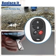 thumbnail image 4 of Mando a distancia de entrada sin llave Unique Bargains 315 MHz para Toyota Highlander 2008-2013 GQ43VT20T negro, 4 of 7