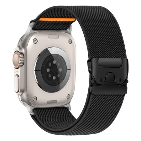 XIHAMA Elastic Nylon Sport Band Compatible with Apple Watch, Adjustable Parachute Buckle Wristband Compatible with iWatch Series 11/10/9/8/7/6/5/4/3/2/1, 38/40/41/42/44/45/46mm for Men & Women