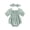 Green, variant on Musuos Infant Baby Girl Summer Jumpsuit 0-18Months Solid Color Short Sleeve Square Neck Shirred Romper with Bow Headband