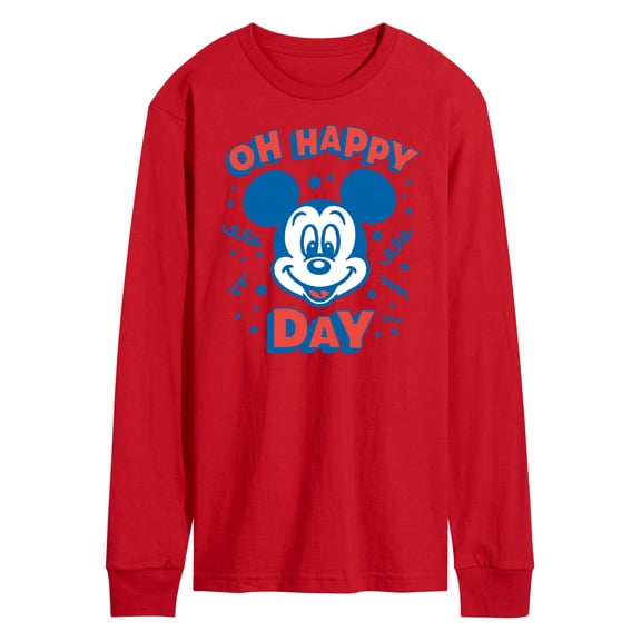 Disney - Mickey & Friends - Mickey Mouse - Oh Happy Day Celebration - Men's Long Sleeve T-Shirt