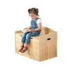 KidKraft Austin Wooden Toy Box/Bench with Safety Hinged Lid - Natural