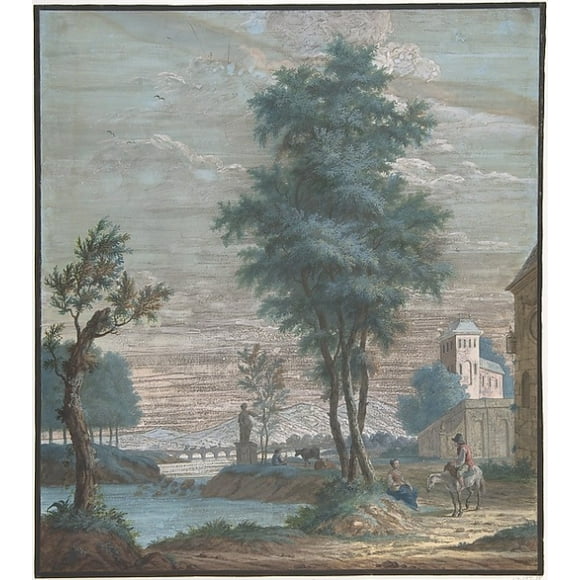 Italian Lanscape Poster Print by Pieter de Groot (Dutch, born Leiden, 1742) (18 x 24)