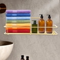 thumbnail image 3 of LNGOOR Bathroom Shower Shelf Storage Shelves Caddie Sponge Holder Golden, 3 of 8