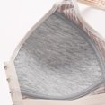 thumbnail image 6 of Xdegoge Sports Bra for Women High Impact Support Wirefree Workout Crop Top with Classic Striped Pattern Front Hook and Eye Closure Moisture-Wicking Activewear for Yoga Running Gym, 6 of 7