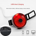 thumbnail image 5 of Luces Traseras de Bicicleta Sensor Inteligente Luces de Freno Carga USB Luz de Bicicleta LáMpara de Ciclismo IluminacióN de Bicicleta Luz Delantera LED A, 5 of 5