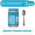 thumbnail image 3 of SKIPPY Natural Peanut Butter Spread, Creamy, 7 G Protein per Serving, 15 oz Plastic Jar with supplyplex spoon, 3 of 4