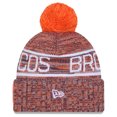 thumbnail image 2 of Men's New Era Orange Denver Broncos 2025 Sideline Cold Weather Cuffed Knit Hat with Pom, 2 of 3