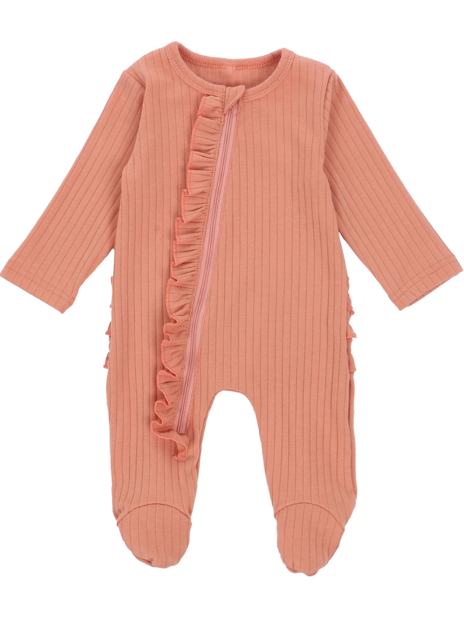 Infant Baby Boys Girls Clothes Knitted Romper Jumpsuit Bodysuit One-Piece Pajamas Ribbed Outfit Clothing