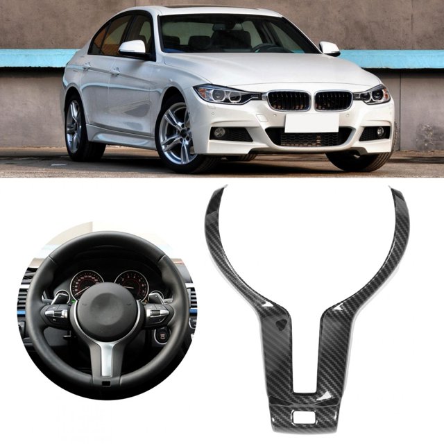 Embellecedor del volante ABS ANGGREK Estilo fibra de carbono para F20 F21 F30 F32 X5 X6 M-Sport
