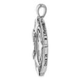 thumbnail image 6 of Sterling Silver CZ Antiqued Once In A Lifetime 18in. Necklace and Pendant, 6 of 7