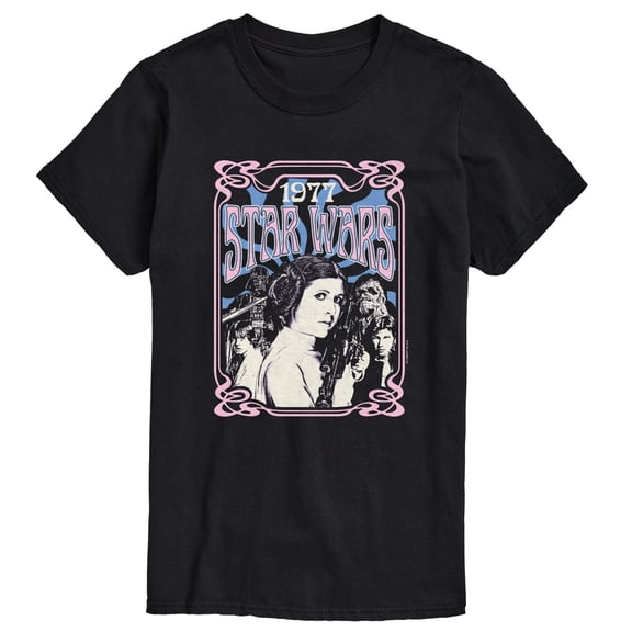 Star Wars - 1977 Poster - Men's Short Sleeve Graphic T-Shirt
