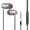 Silver, variant on Wired Earphones with Microphone for iOS and Android Stereo Bass Rich