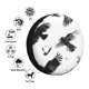 thumbnail image 4 of Balery Monochrome Flying Ravens Cubiertas para Neumáticos - Protector Resistente para Neumáticos de Camioneta, SUV, Remolque, Camper y RV-17 inch, 4 of 6
