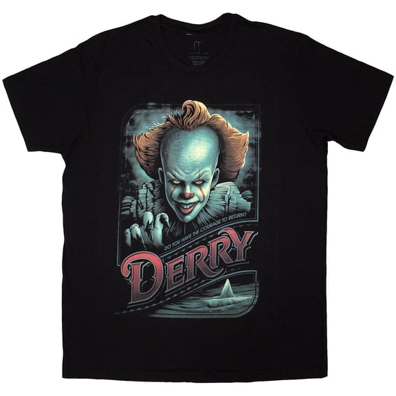 IT Unisex T-Shirt Pennywise Derry (Black)