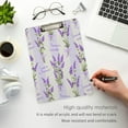 thumbnail image 4 of FMSHPON Purple Lavender Flower Bouquet Clipboard Hardboard Wood Nursing Clip Board and Pull for Standard A4 Letter 13x9 inches, 4 of 7