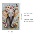 thumbnail image 2 of Vintage Floral Elephant Tin Sign – Cute Wall Decor for Baby Girl Nursery, Soft Pastel Elephant Illustration, Newborn Gift for Baby Showers or Birthdays 8x12 inch, 2 of 8