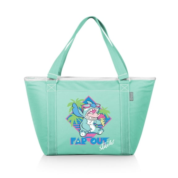 Oniva Lilo & Stitch - Topanga 24-Can Insulated Cooler Tote Bag, Leakproof Soft Sided Cooler, Teal