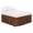 Coffee#2398, variant on Elastic Fitted Bed Skirt with Wraparound Design, Soft Breathable Fabric, Easy On and Off, Hides Box Spring and Under Bed Storage