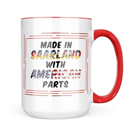

Neonblond American Parts but Made in Saarland Mug gift for Coffee Tea lovers