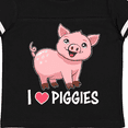 thumbnail image 4 of Inktastic I Love Piggies Cute Pig Boys or Girls Toddler T-Shirt, 4 of 5