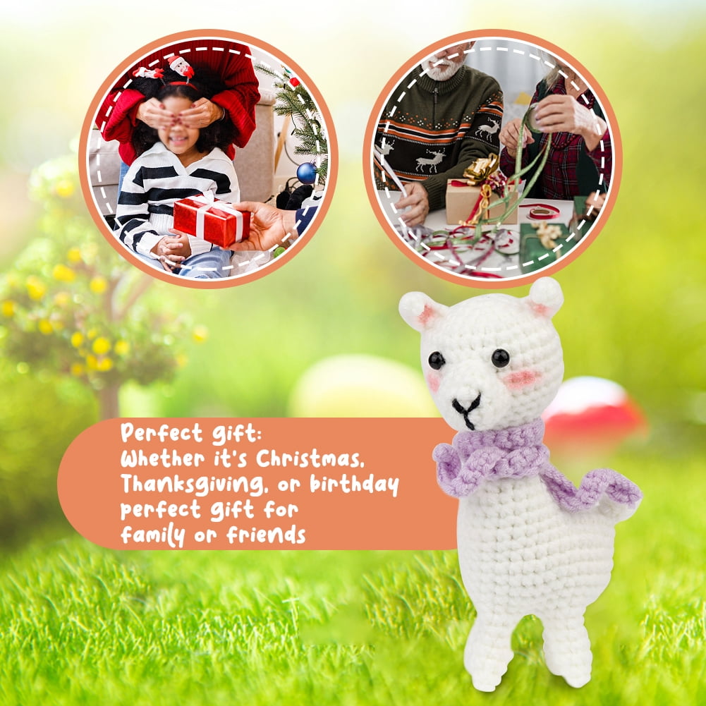 Non Finished Crochet Animal Kit Stuffed Animal Knitting Set Material  Package for Kids Adults Knitting Enthusiast Birthday Gift - AliExpress