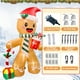 thumbnail image 3 of Hombre inflable navideño Fayavoo Gingerbread Man de 8 pies con 8 LED, 3 of 7