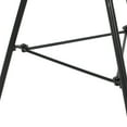 thumbnail image 3 of Hayk Outdoor Modern Faux Rattan Side Table with Tempered Glass Top, Blue and Black, 3 of 11
