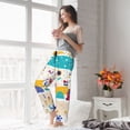 thumbnail image 4 of Uemuo Funny Farm Pattern Women's Wide Leg Palazzo Lounge Pants with Pockets Light Weight Loose Comfy Casual Pajama Pants-X-Large, 4 of 9