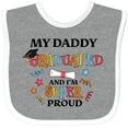 thumbnail image 3 of Inktastic My Daddy Graduated and I'm Super Proud Boys or Girls Baby Bib, 3 of 4
