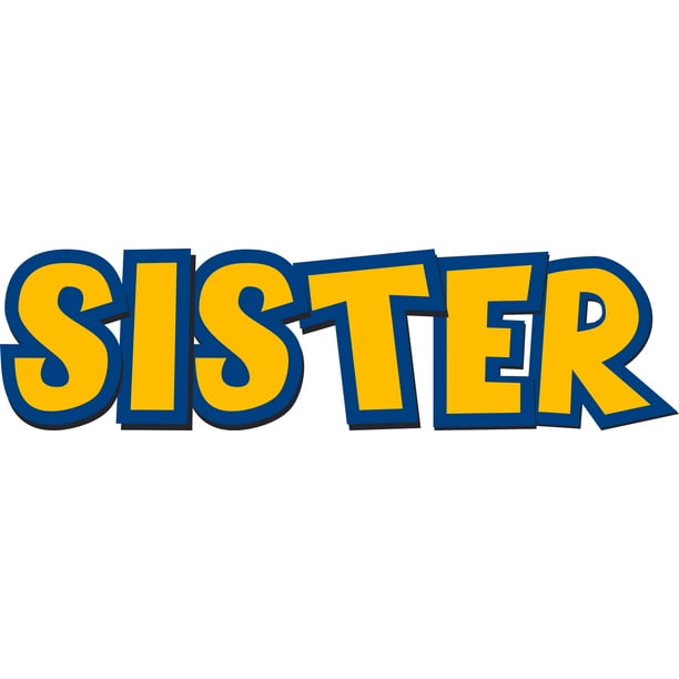 Toy Story Sister Name Logo Design Cartoon Characters Decors Wall Sticker Art Design Decal Girls Boys Kids Room Bedroom Nursery Kindergarten Home Decor Stickers Wall Art Vinyl Decoration 18x Inch Walmart Com