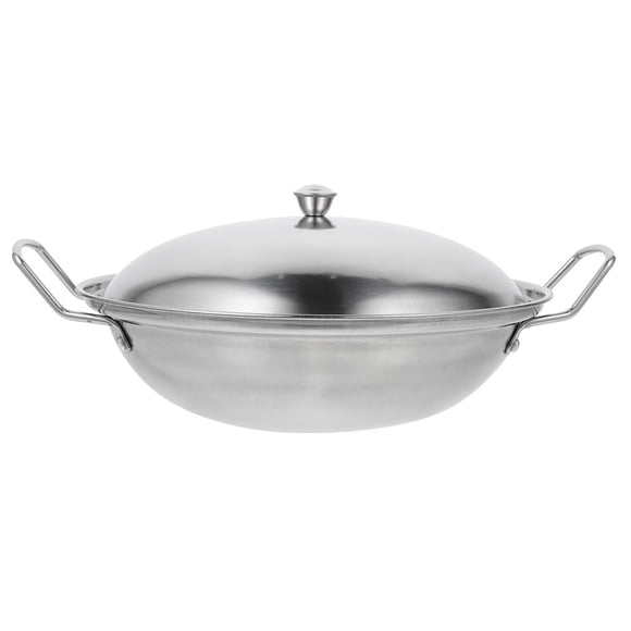 1 Set of Kitchen Cooking Pan Stainless Steel Cooking Pan Reusable Kitchen Pan Home Cookware