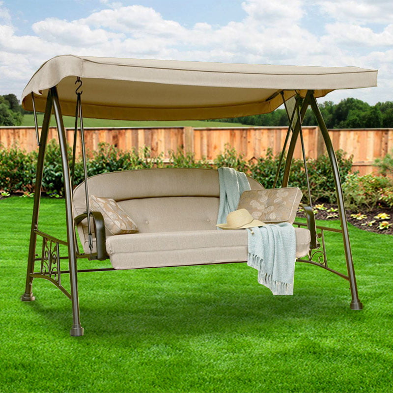 Garden Winds Replacement Canopy Top for Sears 3-Person Deluxe Swing ...