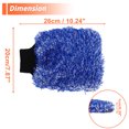 thumbnail image 3 of 2 Pcs Toalla para Lavar Coches de Felpa Microfibra Herramienta de Secado de Limpieza de Coches 26x20x1cm Azul Blanco Tono Plateado Brillante, 3 of 5