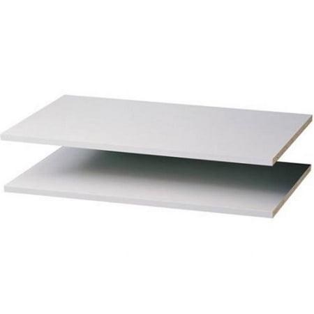 UPC: 0018098104043 | Easy Track Closet RS1436ON 35 White Shelves 2 Count