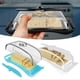 thumbnail image 3 of Plastic Butters Dishs with Lid Knives Transparent Chesse Storage Box Kitchen Storage Supplies, 3 of 5