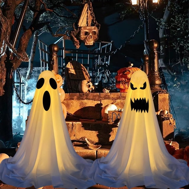 maskred Scare Guests With Outdoor Halloween Decorations Multiple Expression Styles Are Available Party 4