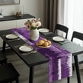 thumbnail image 2 of Purple Abstract Table Runner 72 Inches Long, Modern Mottled Art Oil Painting Kitchen Coffee Dining Table Decoration for Home Party Birthday Wedding Home Decor 14x72 Inches, 2 of 8