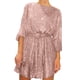 thumbnail image 1 of Vestido de fiesta con lentejuelas, cordones y manga larga para mujer - Poliéster, 1 of 5
