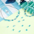 thumbnail image 4 of 1 caja de 100 cuentas de concha azul, cuentas irregulares perforadas de verano, conchas de mar, cuentas de playa, 4 of 6