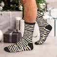 thumbnail image 7 of Vsdgher Gold Flamingo Unisex Crew Socks Lightweight Breathable Ventilation Ankle Socks, Mid-calf socks for Daily, 7 of 7