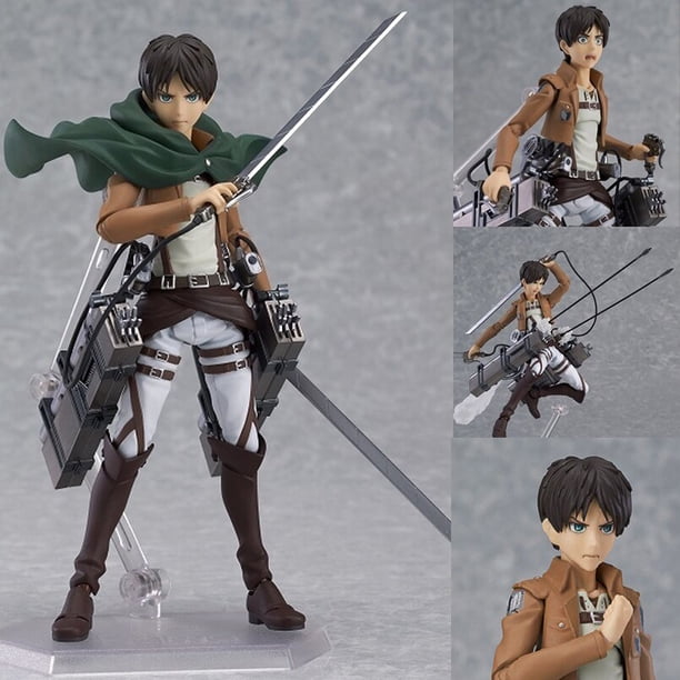 Figura de acción de ataque a los Titanes, estatuas de PVC de 20cm, Mikasa, Rival, Ackerman, Levi, modelo coleccionable, regalo Gong Bohan LED