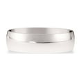 thumbnail image 4 of Oxford Ivy Mens Solid 14K White Gold Comfort Fit Plain Wedding Band Ring Size 7, 4 of 5