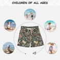 thumbnail image 6 of FORMRS Boys Swim Trunks Quick Dry Mesh Liner Boardshorts Sizes XS-XL, Christmas Bows, 6 of 7