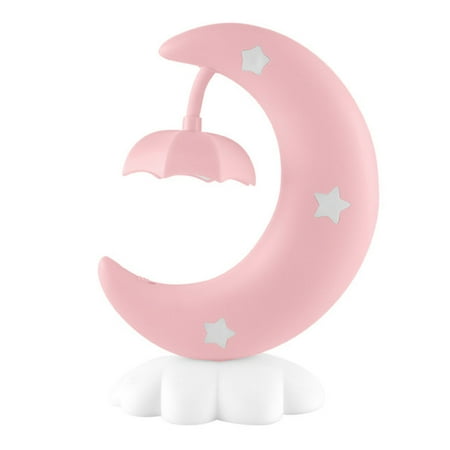 

Desheus Moon Night Lamp Flicker Free Soft Lighting Creative Shape Rechargeable Eye Protection Decorative Plastic LED Moon Bedside Lamp Desktop Decoration Bedroom Supplies