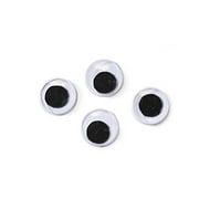 Paste On Eyes - Movable - Black - 5mm - 144 pieces