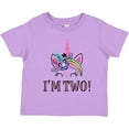 thumbnail image 3 of Inktastic 2nd Birthday Unicorn 2 Year Old Girl Girls Toddler T-Shirt, 3 of 5