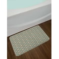 thumbnail image 2 of Brown and Blue Bath Mat, Middle Eastern Inspired Moroccan Star Pattern Ornament, Plush Bathroom Decor Mat with Non Slip Backing, 29.5" X 17.5", Taupe Pale Blue Brown, by Ambesonne, 2 of 2