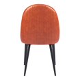 thumbnail image 4 of Silloth Armless Dining Chair Brown Dining Chair, Modern Style, Plush and durable faux leather fabric, Steel, Indoor Dining, 4 of 5