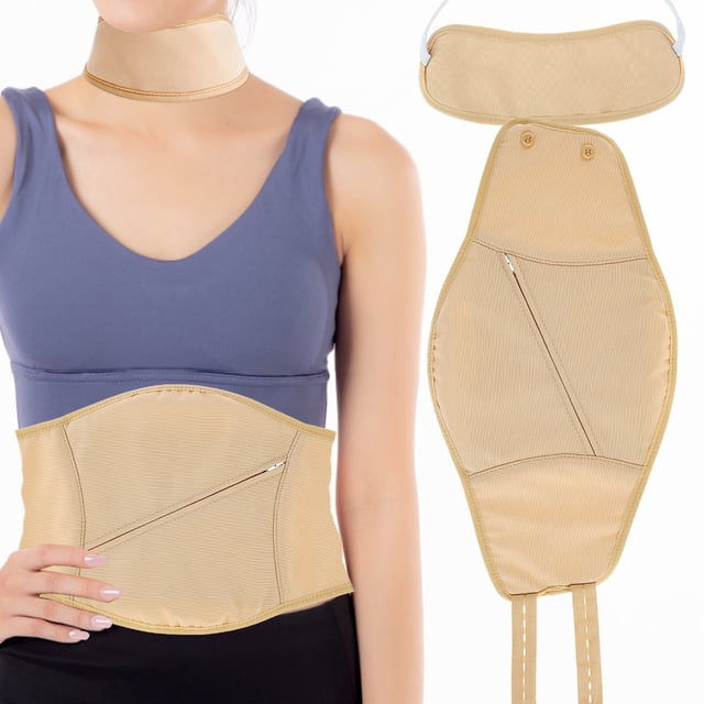 2/3Pcs Cou Taille Huile Pack Ensemble Lavable Réutilisable Huile Essentielle Envelopper Sans Gâchis Emballage d'Huile avec Sangle Élastique Réglable Confortable Pack Huile Étanche pour la Taille du Cou Relaxant